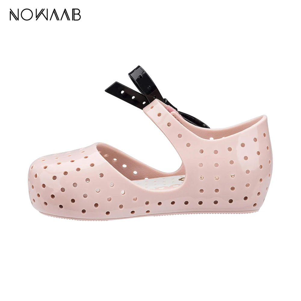 Новинка 2019 оригинальные детские сандалии желе Mini Melissa Furadinha X детская пляжная