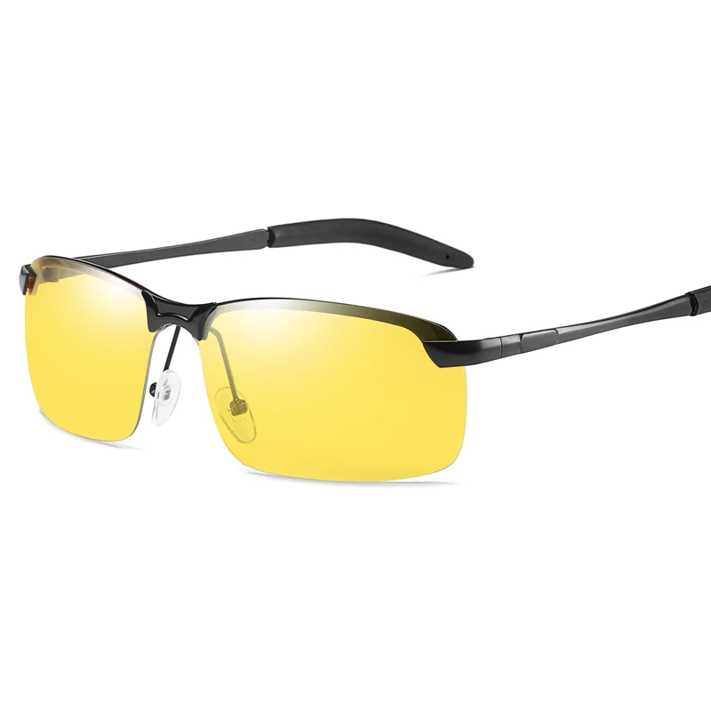 Спортивные мужские солнцезащитные очки Gafas Polarizadas желтые ночного видения для