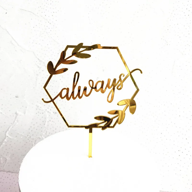 Акриловый Топпер для торта Mr & Mrs Always свадьбы день рождения украшение