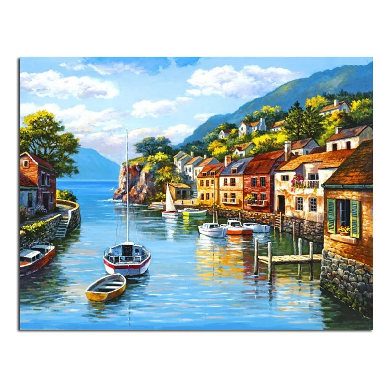 

Картина Watertown 40x31 см полная Алмазная вышивка 3d Алмазная Вышивка крестом модная Алмазная мозаика фотографии страз
