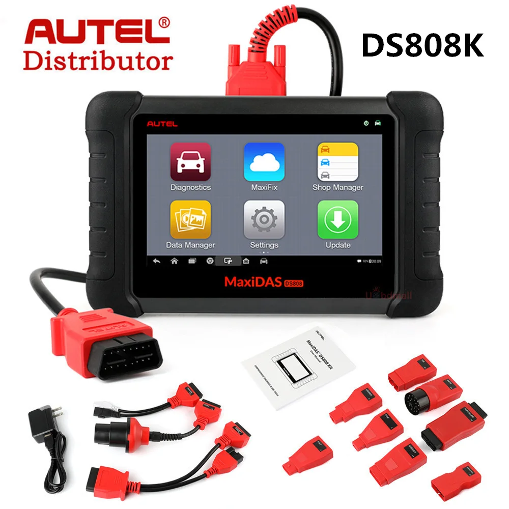 Autel MaxiDAS DS808 полный комплект Модернизированный из DS708 инструмент диагностики авто OBD2 сканер с ключом кодирования же Функция как MS906