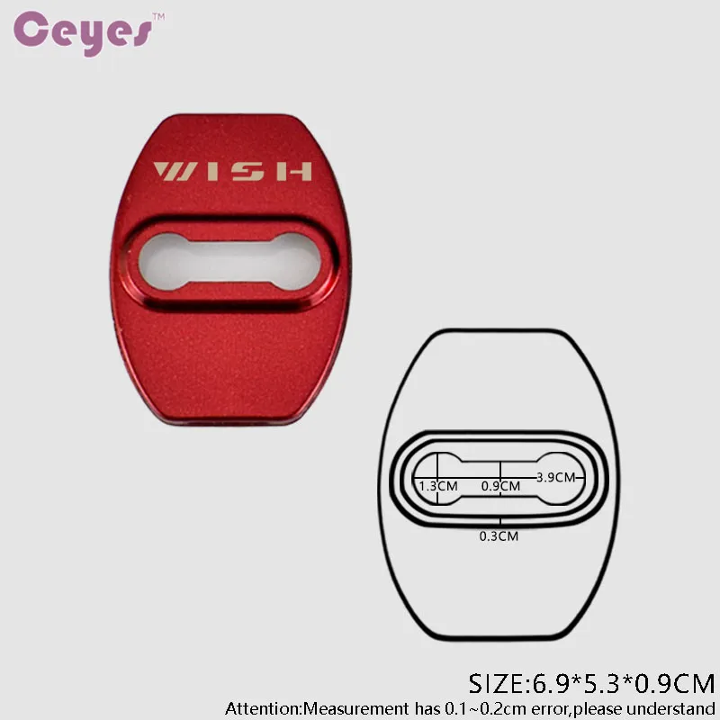 Ceyes автомобильный Стайлинг Автомобильный Дверной замок чехол для Toyota Wish Lexus Rx350