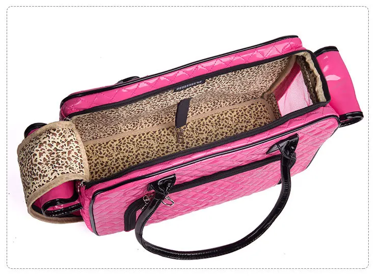 Роскошная переносная сумка для кошек и маленьких собак из искусственной кожи