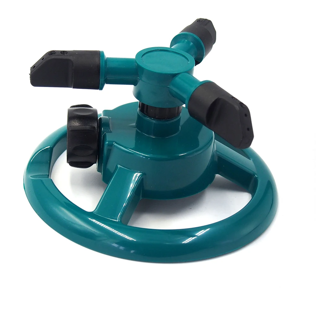 

Sprinkler EU Three Armgarden Watering System Head Lawn 3 Nozzle Water Sprinkler 360 Degree Automatic Rotating Garden Tools