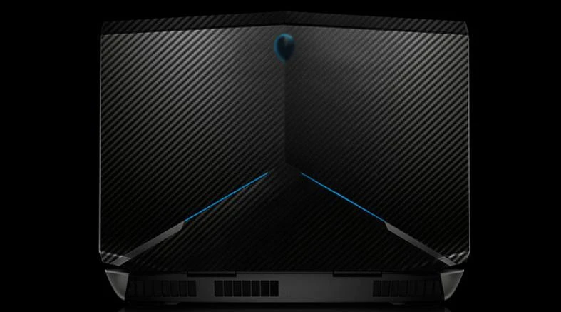 KH ноутбук из углеродного волокна кожа Наклейка кожного покрытия протектор для Alienware 17 R4 ALW17C 17," с Tobii глаз трекер выпуска - Цвет: Black Carbon