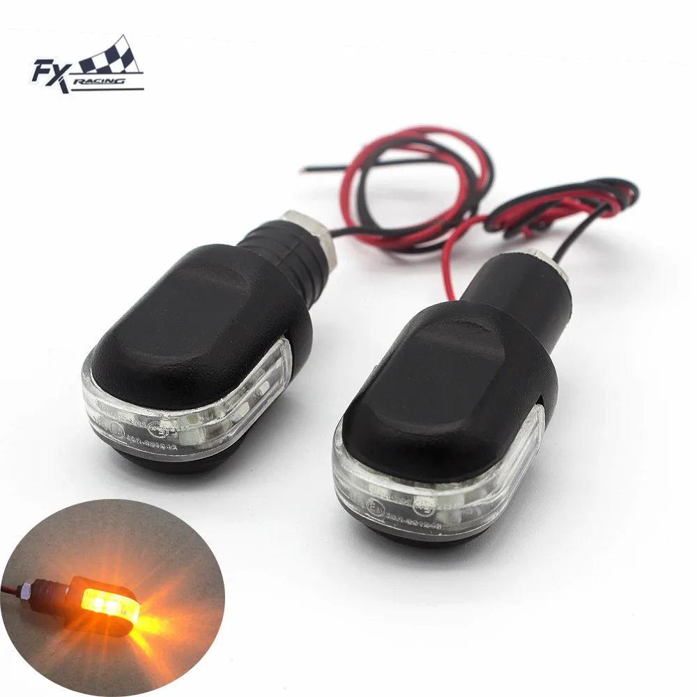 

Универсальный 12V LED мотоцикл 7/8 "22 мм руль бар конец сигнала поворота Светодиодная лампа с желтым светом мотоцикл Спорт уличный велосипед ATV