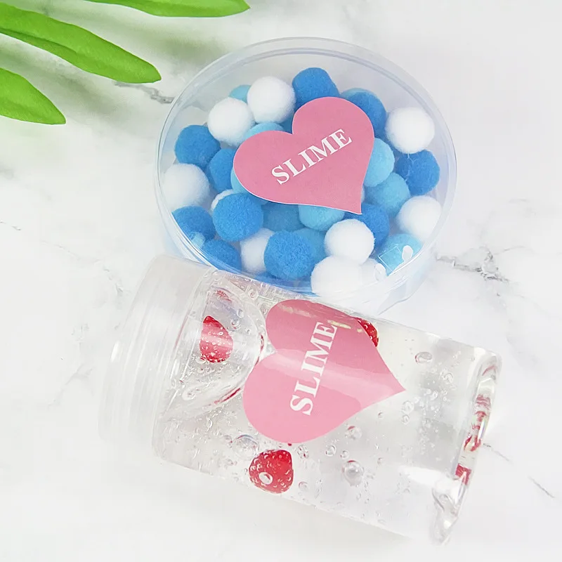 10Sheets/90pcs Stickers for Slime Container Pink Heart Shape DIY Accessories Storage Box Sticker Supplies | Игрушки и хобби