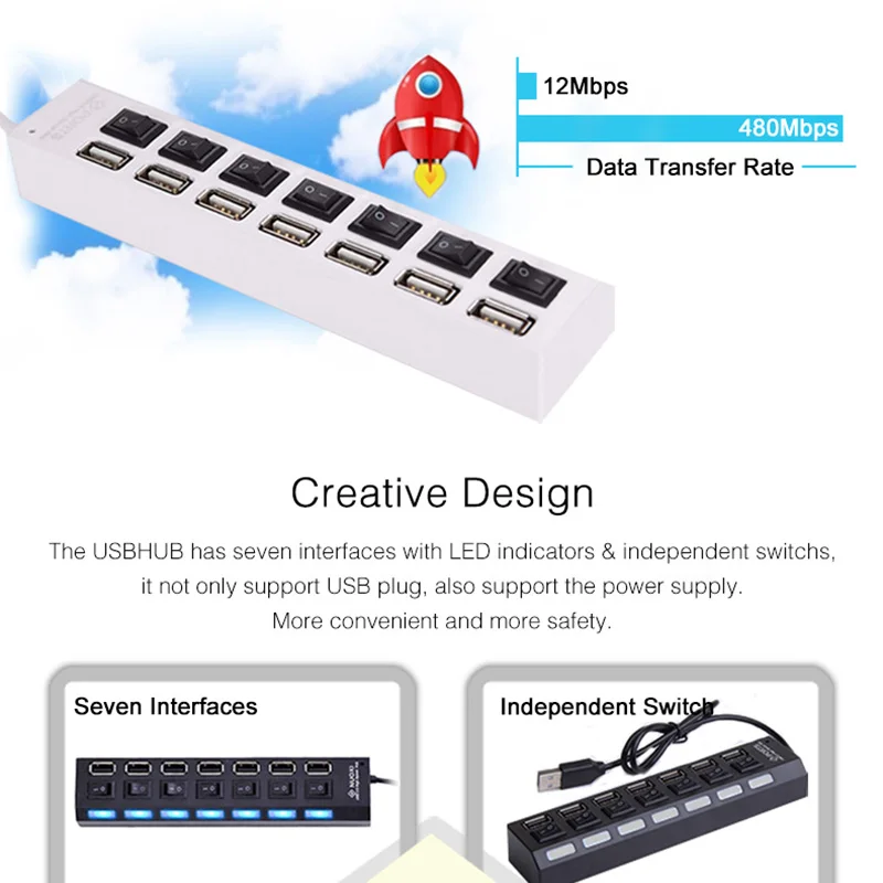 4/5-портовое зарядное устройство с несколькими USB-портами | Электроника