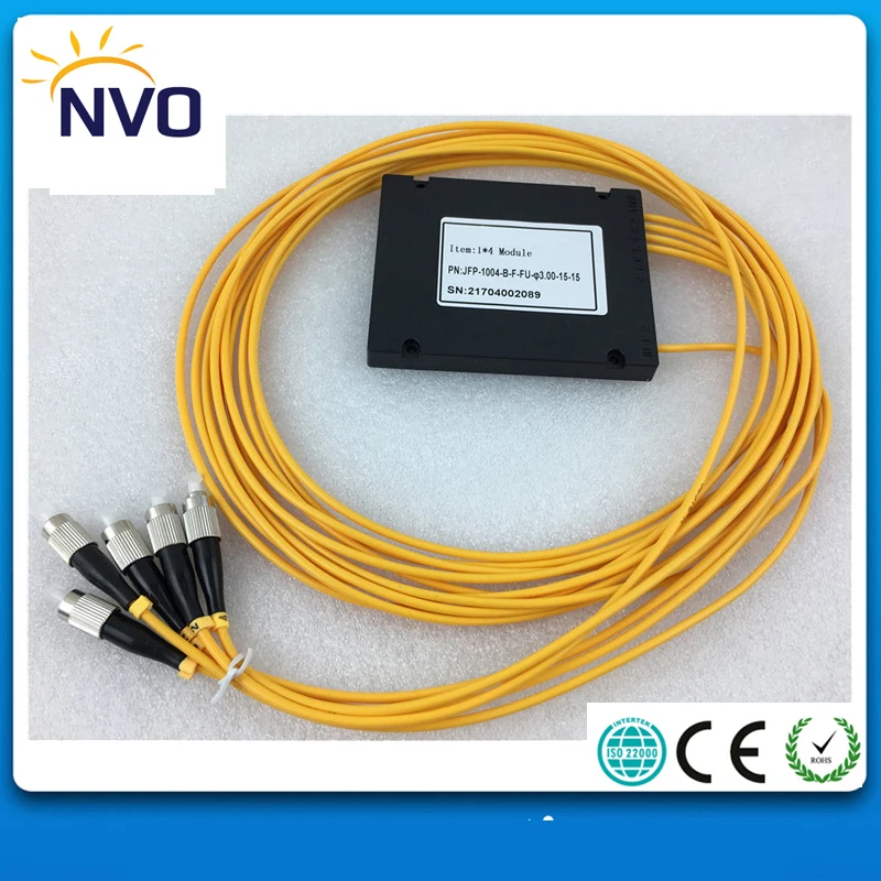 Бесплатная доставка 1x4 ABS Box PLC сплиттер модуль 1*4 FC/UPC Волоконно Оптический