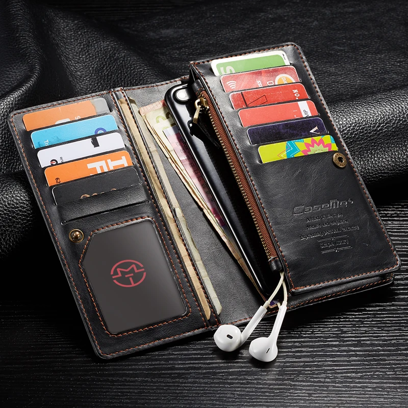 For Coque Xiaomi Redmi Note 5 Case Genuine Leather Zipper Wallet Cover For Xiaomi Redmi Note 5 Note 5 Pro Global 5.99 inch Case
