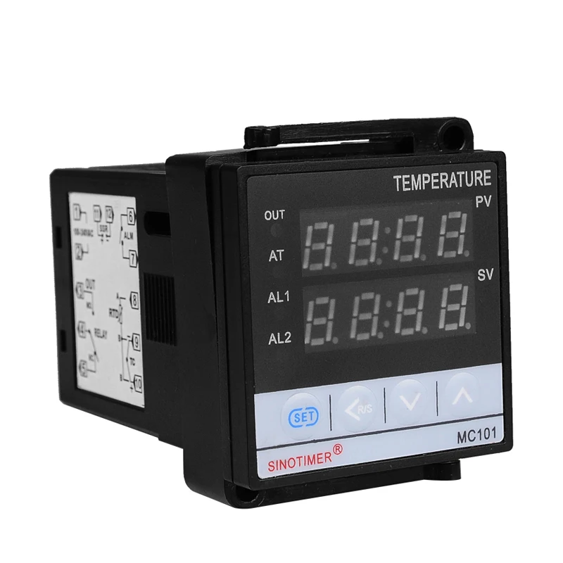 85 265Vac PT100 K термопары Вход цифровой PID термостат Температура контроллер реле + ССР