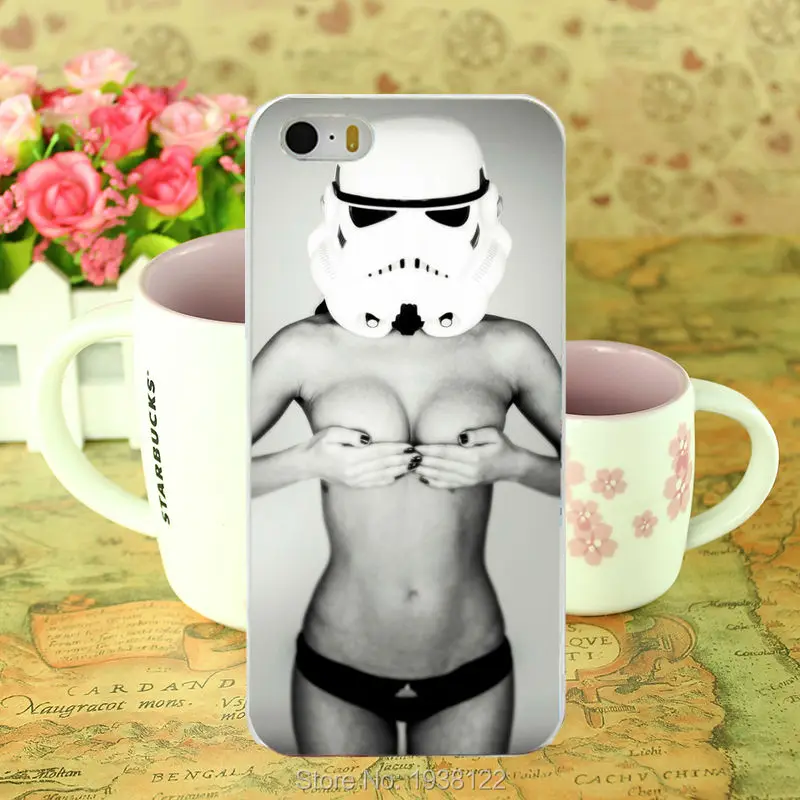 Горячая tumblr Звездные войны sexy girl жесткий белый Case для iphone 5 5s 4 4S 5с i6 6 6s плюс i7 7 + S3 S4