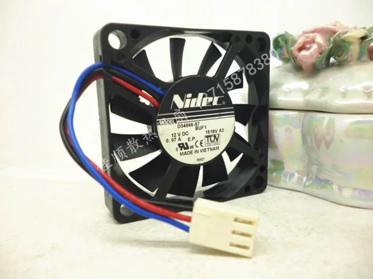 Nidec TA200DC D34666-57 BUF1 50 мм(5 см) DC12V 0.07A 5010 Охлаждающие вентиляторы кулера