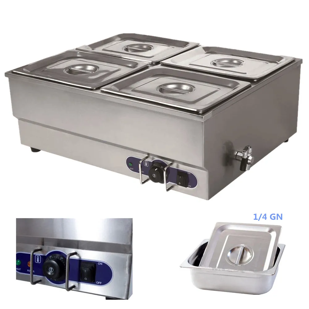 4 Pan Bain Marie Отель Ресторан держать хранилище для детского питания и столешницей
