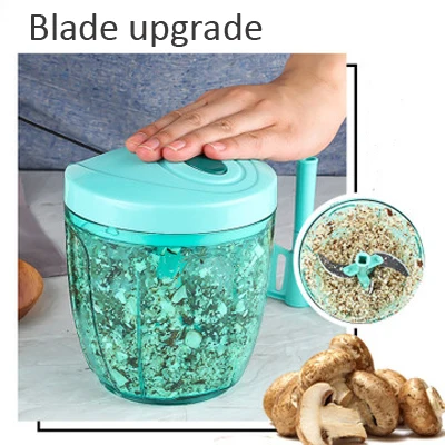 Multifunction Vegetable Chopper Cutter 850ML Food Processor Blender Garlic Fruit Twist Shredder Manual Grinder | Бытовая техника