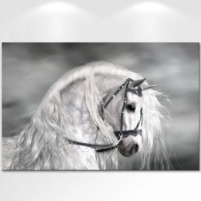 Холст принт животное hourse картина маслом Настенная печатная на холсте настенные