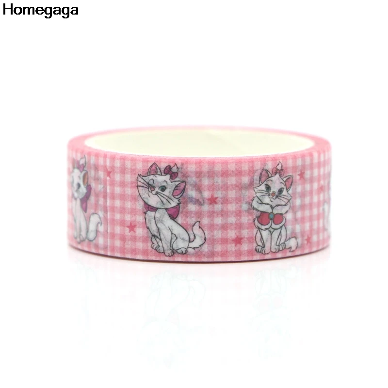 Homegaga Зонт кошка Мэри альбом мода мультфильм васи клейкие ленты diy Скрапбукинг Клей маскирования печатных детей наклейки D2005