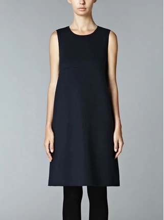 

Женское элегантное платье-трапеция без рукавов, гладкое элегантное свободное платье с прямым вырезом, весна-лето 2017