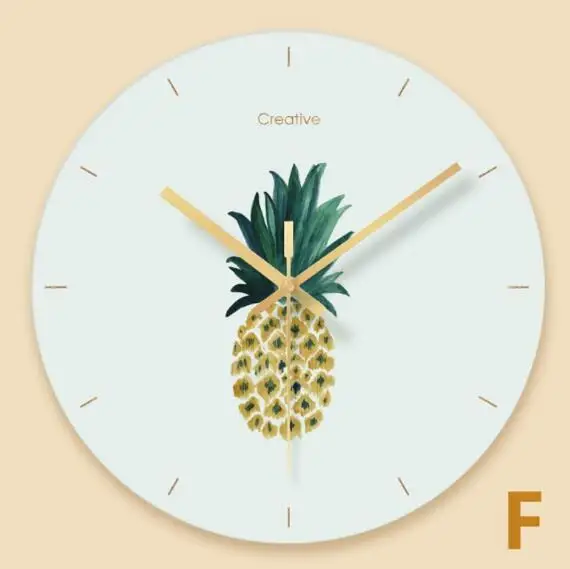 Style E Настенные часы из закаленного стекла, стильные бесшумные, DIY, современные настенные часы, украшение дома, для гостиной, бесшумные, 12 дюймов, настенные часы D40 - Цвет: Style E