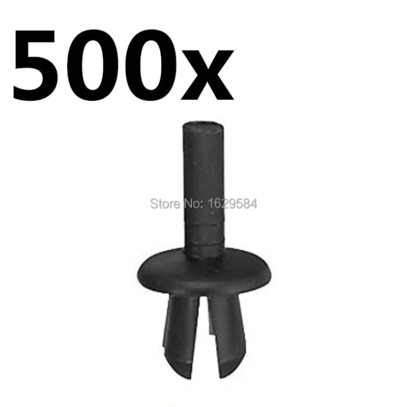 Черный нейлоновый фиксатор нажимного типа 500 шт./лот (10x7x5 мм) 000 990 03 92 947 098