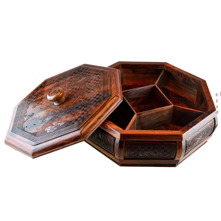 Красное дерево фрукты большой лоток семян дыни конфеты блюдо красное мебель