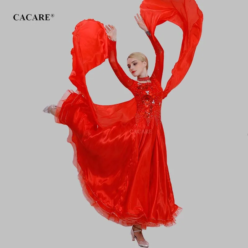 CACARE платья для конкурса бальных танцев стандартные Бальные вальса костюмы на