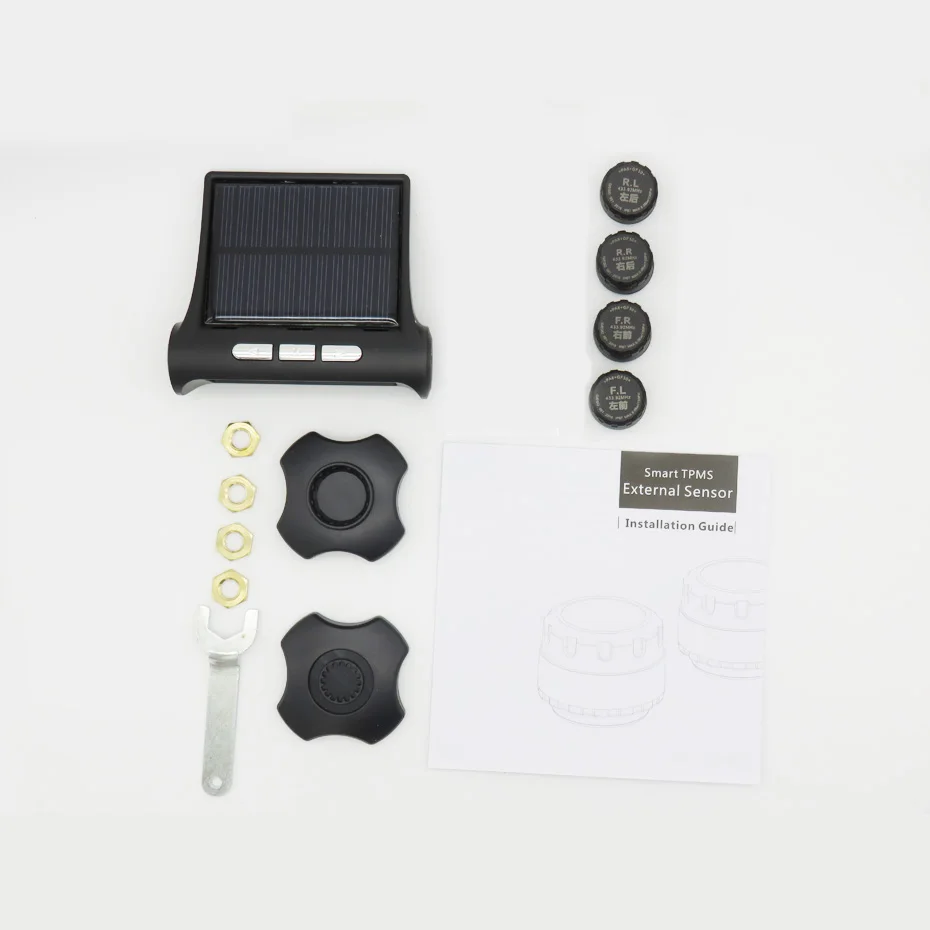2019 новая система контроля давления в автомобильных шинах солнечной энергии TPMS 4