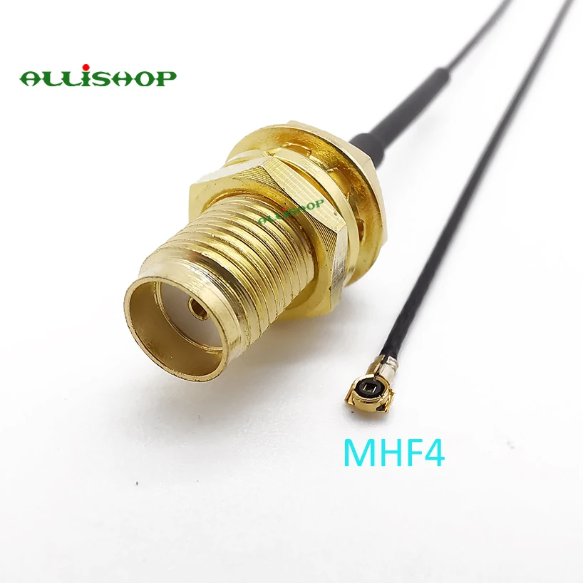 SMA гнездо переборка к IPX IPEX U. FL MHF4 RF Pigtail Соединительный кабель для PCI WiFi карты беспроводной маршрутизатор 0,81 мм Rocheuk