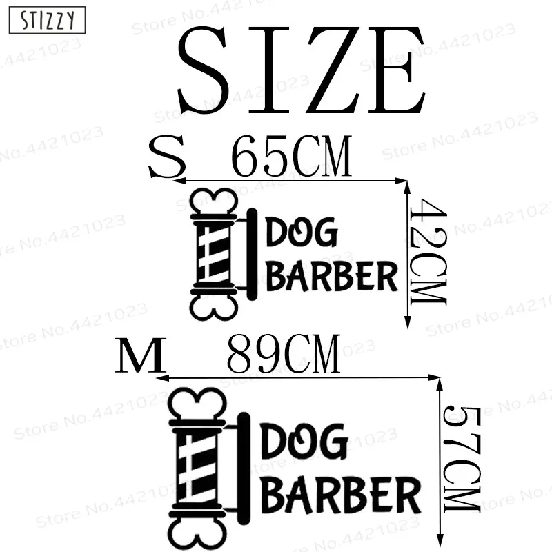 STIZZY Wall Decal Dog Barbershop Vinyl Stickers Pet Grooming Salon Logo Poster Window Art Decor Interior Removable DIY B876 | Дом и сад