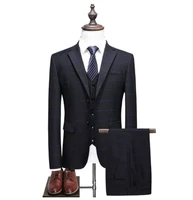 jacketvestpants 2019 trajes para hombre slim fit cappotto della banda smoking prom abiti classici vestito pieno formato