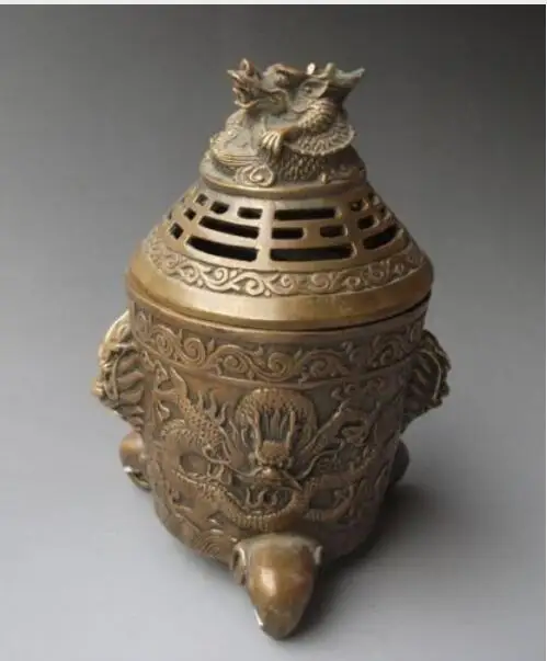 

Chinese Bronze Engraving Dragon Incense Burners