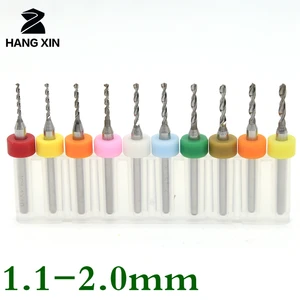 Сверло для гравировки по дереву, сверло из карбида вольфрама 1,1-2,0 мм, 10 шт.