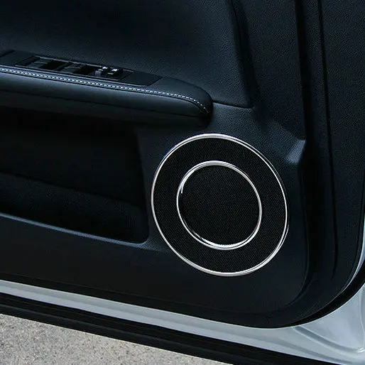 

Car door sound Stainless steel ring chrome trim For Lexus ES 200 250 300h 350CT 200h Car sticker car accessories