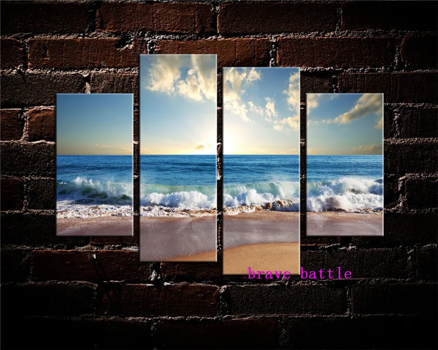 

Picking Up The Sand Canvas Painting Living Room Home Decor Modern Mural Art Oil Painting