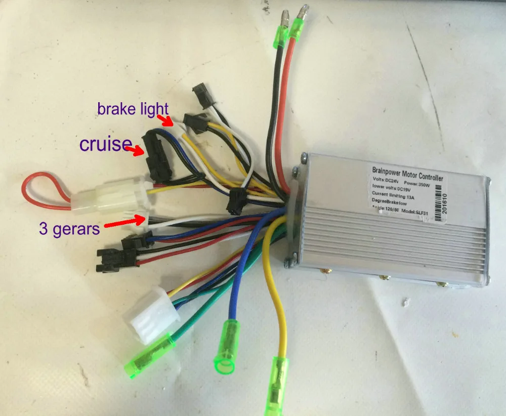 24v36v48v250w350w 6 Mosfet Sinewave BLDC моторный контроллер скутера Ebike Mtb трехколесный велосипед
