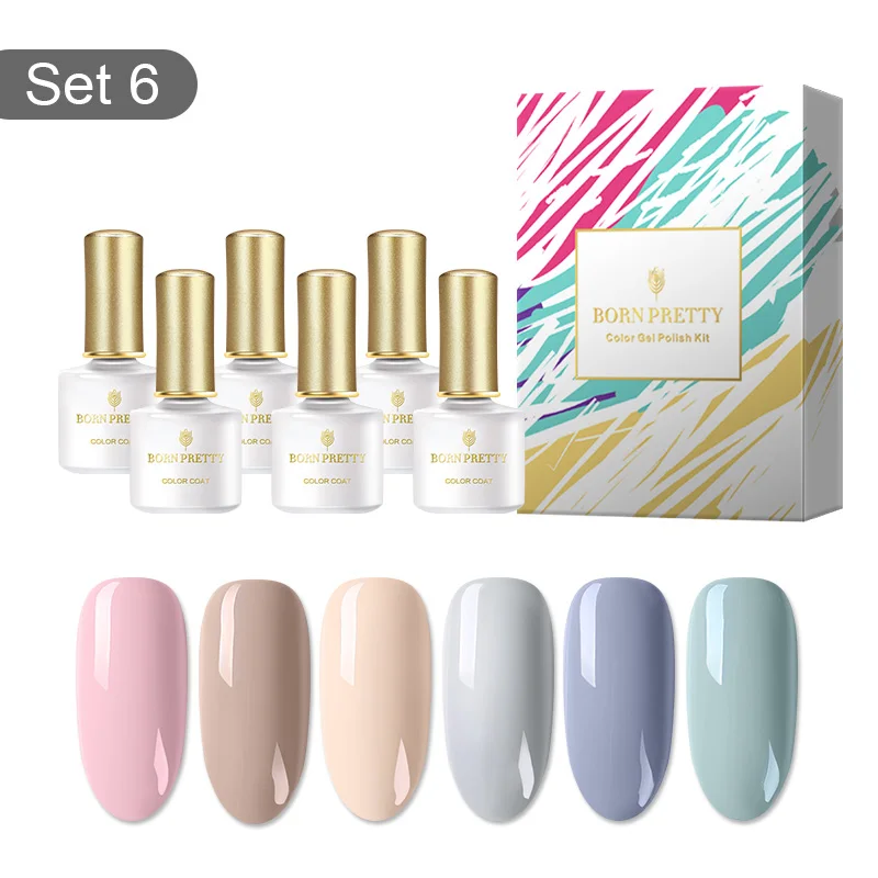 Гель-лак для ногтей BORN PRETTY, 6 бутылочек, кошачий глаз, термо меняющий цвет, Гель-лак для ногтей, впитывающий УФ-лак для ногтей