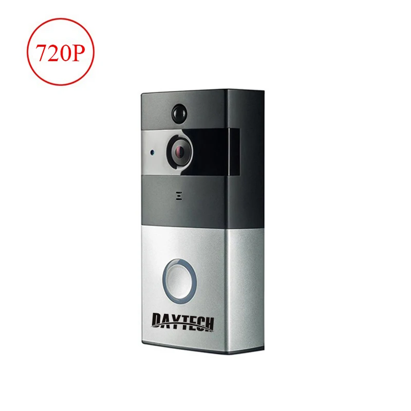 VD01 No Battery Беспроводной дверной звонок DAYTECH, кольцевой дверной звонок с изображением колокольчика, видео камера, WiFi IP 720P 1080P IR, ночное видение, двухстороннее аудио - Цвет: VD01 No Battery