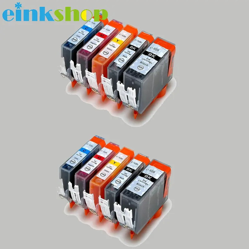Картриджи с чернилами для Canon PIXMA iP4850 iP4950 MG5150 MG5250 MG6150 MG8150 MX885 MG5350 2 комплекта PGI 525 CLI