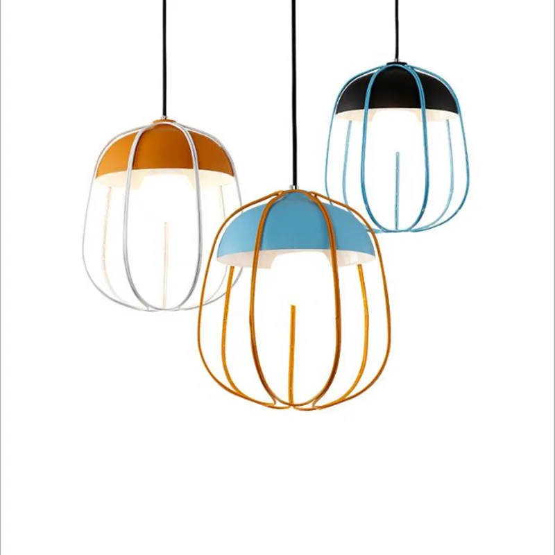 Goede Vintage Land Macaron Ijzeren Hanglamp Restaurant Eetkamer Bar Moderne Nordic Suspesion Drop Lampen Dia 33Cm 1512