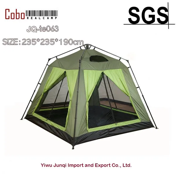 

2017 Outdoors Double Layer Instant Screenhouse Tent 2-in-1 with 2 Doors 4 Windows and Aluminum Pole, 6 Person