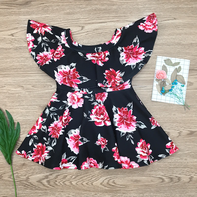 Принцессы 1 шт. одежда для малышей День рождения Pageant с открытыми плечами Туту