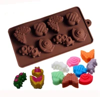 luyou 1pcs snails caterpillars butterflies silicone chocolate mold 3d silicone cake chocolate mold silicone ice trays mould