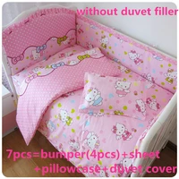 67pcs cartoon baby crib bumper toddler bed duvet covercot bedding sets baby fleece 1206012070cm