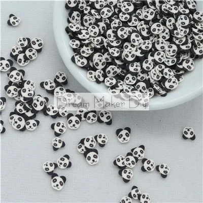panda 1 50 г/лот полимерная Горячая глина Fimo разбрызгивает животных Медведь Панда лягушка для рукоделия, сделай сам - Цвет: panda 1