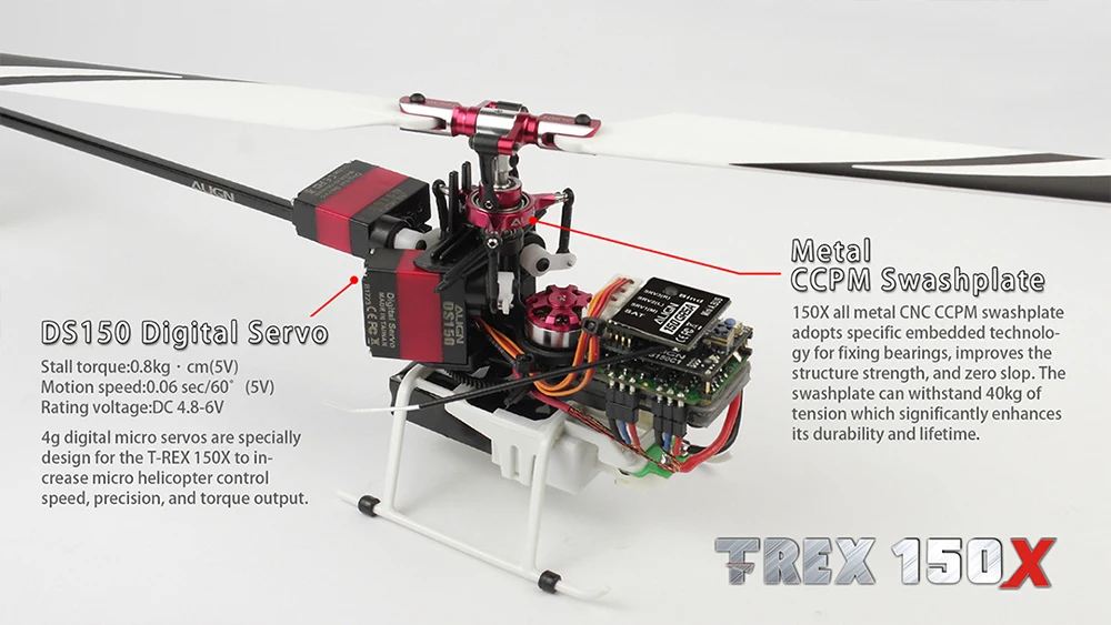 ALIGN T-REX 150X TA 2,4G 6CH супер комбо 3D Мини вертолет с передатчиком A10 RTF