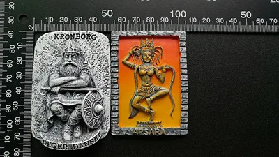 Камбоджийская сказочная рельефная трехмерная резиновая наклейка на
