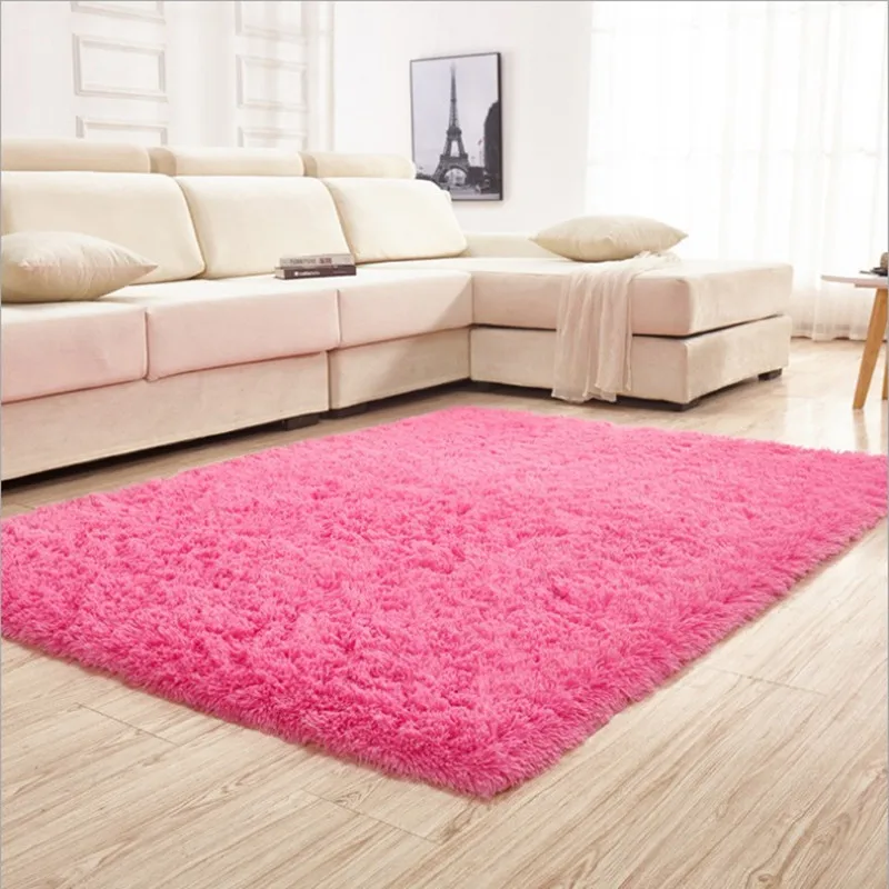 

1000mmx1000mmx45mm High Quality Area Rug Chenille Material Modem White Room Carpet