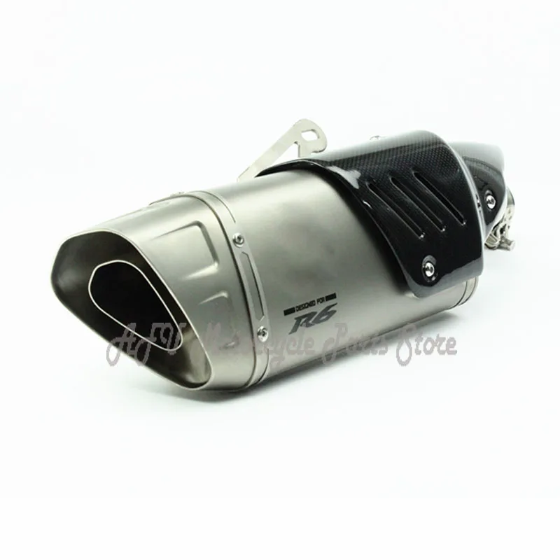 R6 слипоны мотоцикл глушитель полный системы для Yamaha R6 2007 до лет Akrapovic выхлопных газов