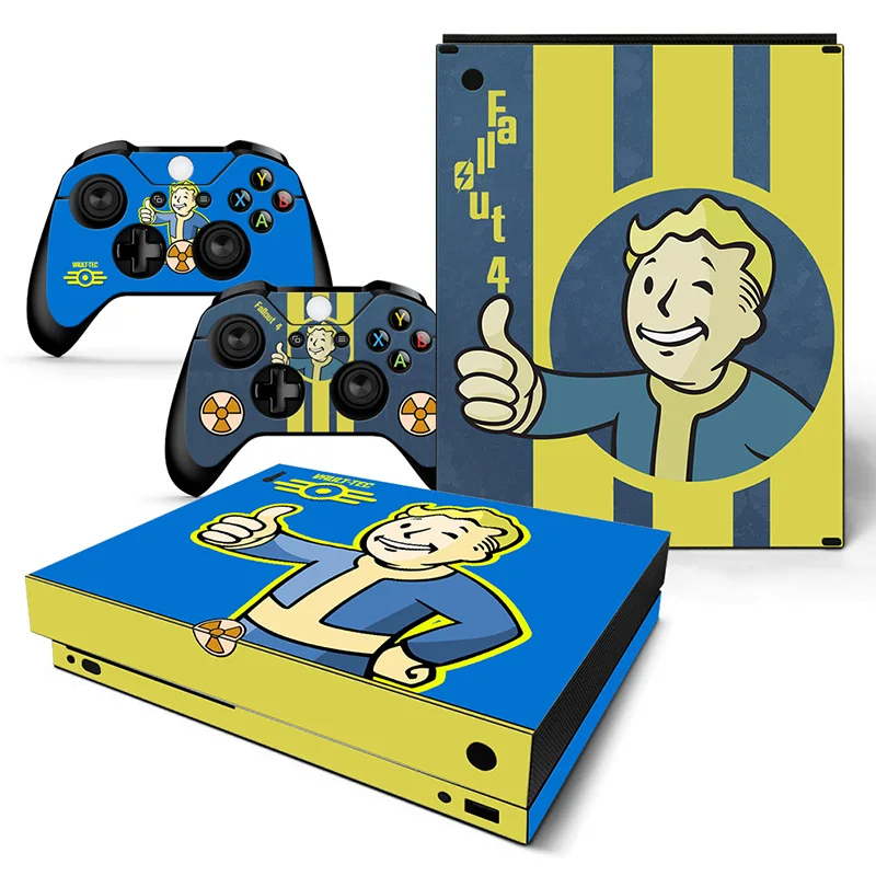 Для XBOX ONE X наклейка на консоль и 2 контроллера для Виниловая one кожи 0281|Наклейки| |