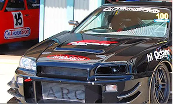 Для Nissan Skyline R34 GTT GTR углеродное волокно вентилируемая фара Замена (слева)